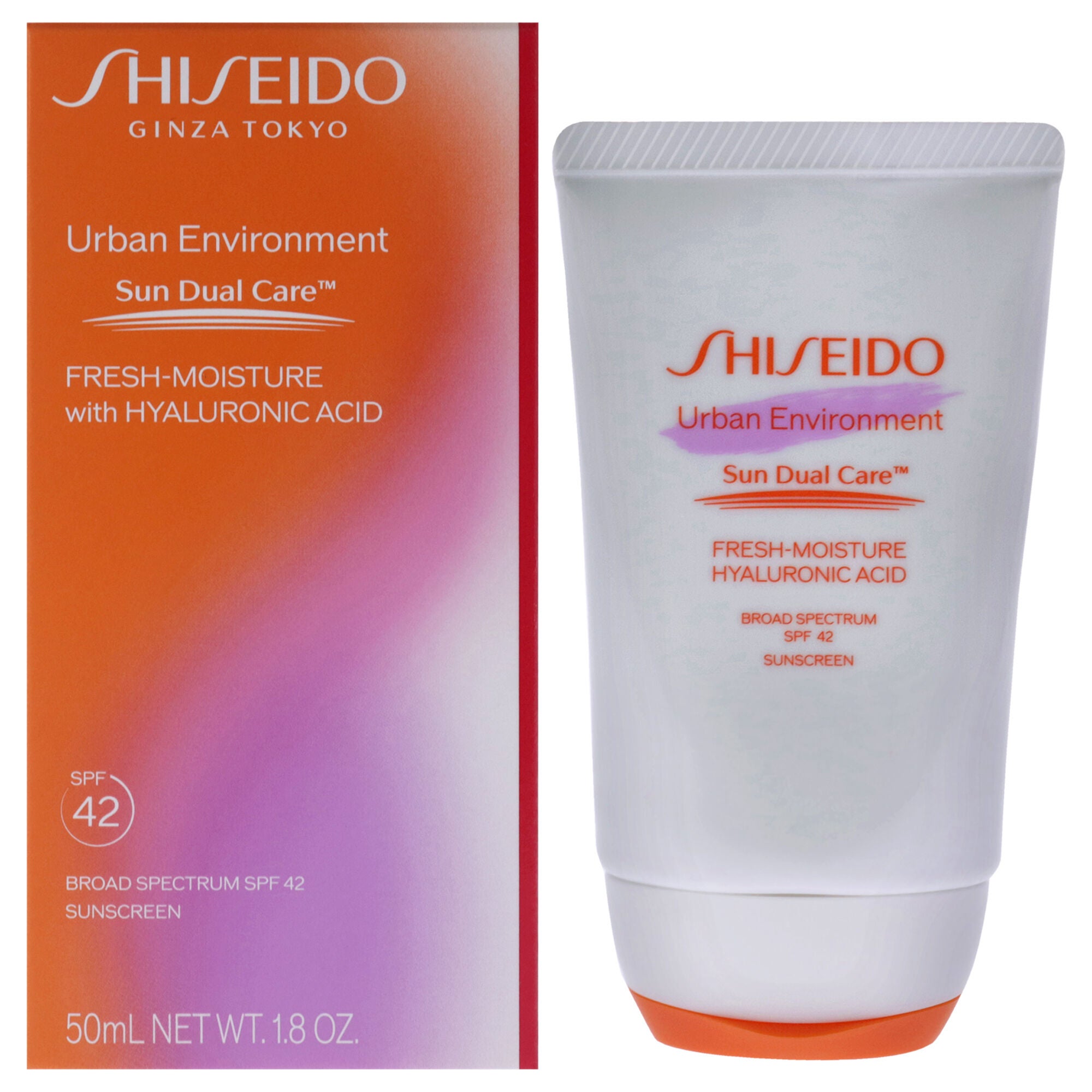 Urban Environment Fresh Moisture Sunscreen Broad-Spectrum SPF 42 by Shiseido for Unisex - 1.8 oz Sunscreen, See Description, hi-res image number 0