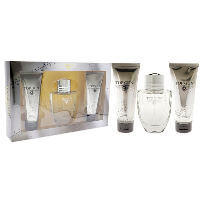 Top Gun Chervon by Top Gun for Men - 3 Pc Gift Set 3.4oz EDT Spray, 3.4oz After Shave Balm, 3.4oz Shower Gel, NA, alternate image number null