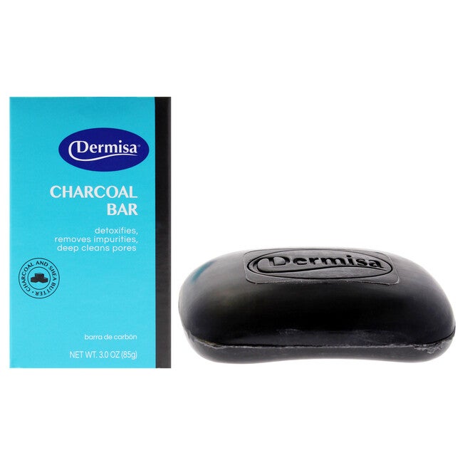 Charcoal Bar by Dermisa for Unisex - 3 oz Bar Soap, See Description, hi-res image number 0