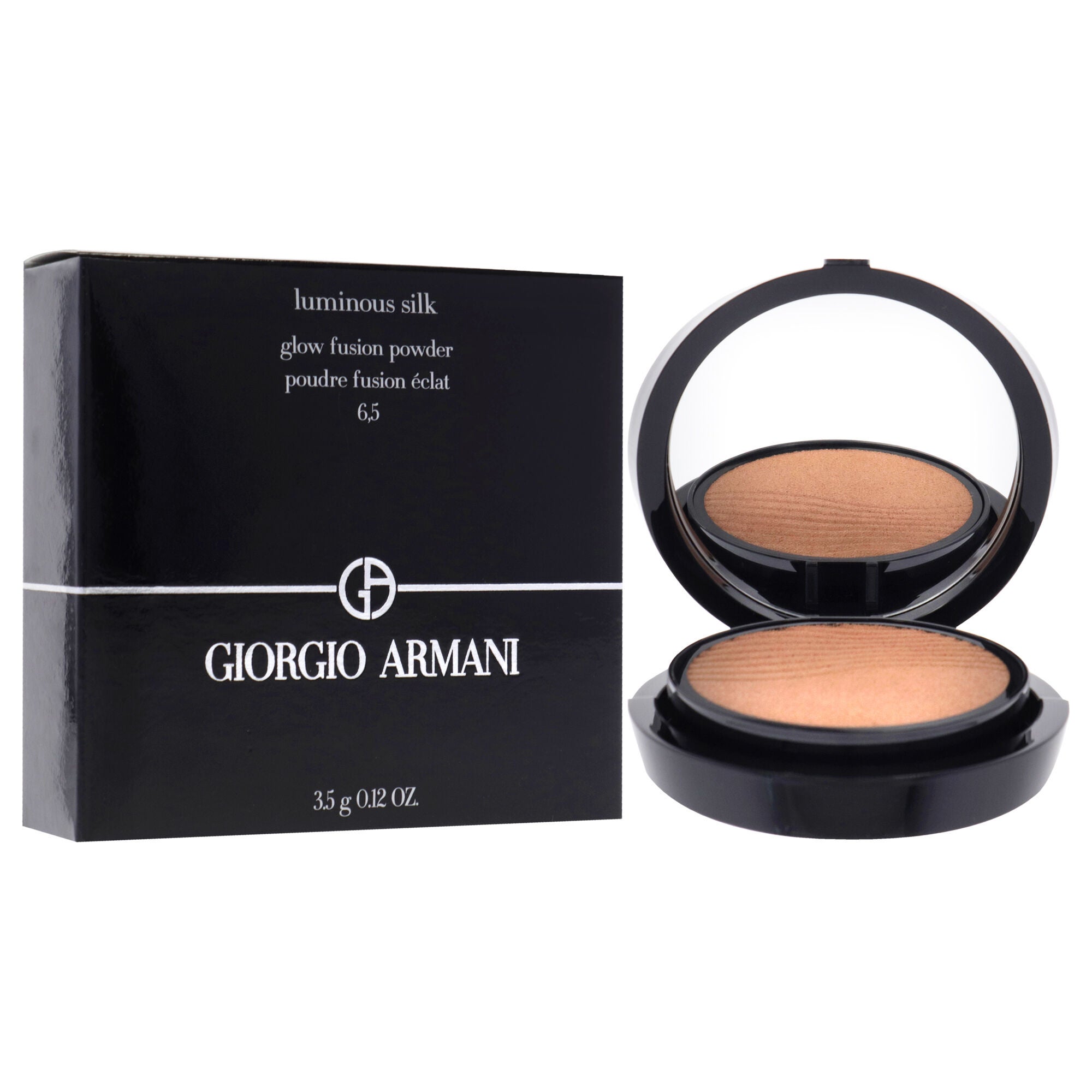 Luminous Silk Glow Fusion Powder - 6.5 Medium Natural by Giorgio Armani for Women - 0.12 oz Concealer, , alternate image number 7