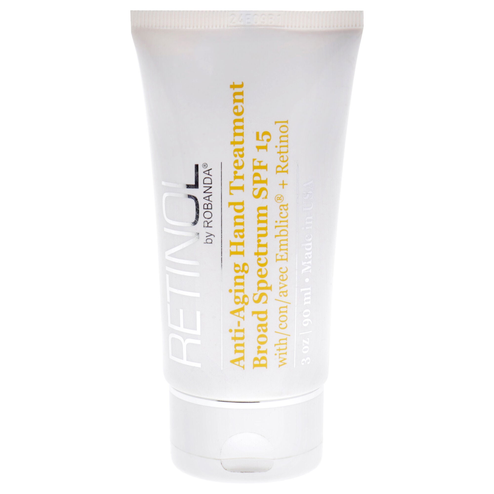 Retinol Anti-Aging Hand Treatment SPF15 by Robanda for Unisex - 3 oz Treatment, See Description, hi-res image number 0