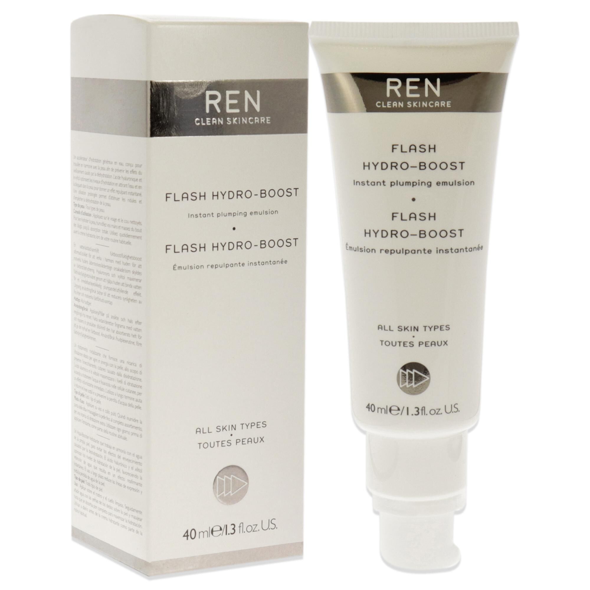 Flash Hydro-Boost Instant Plumping Emulsion by REN for Unisex - 1.3 oz Emulsion, See Description, alternate image number 2