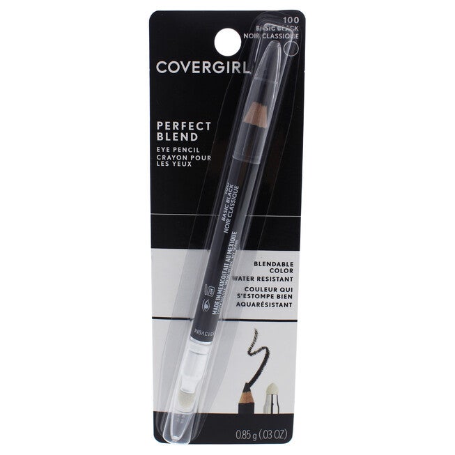 Perfect Blend Eye Pencil - 100 Basic Black by CoverGirl for Women - 0.3 oz Eye Pencil, See Description, hi-res image number 0