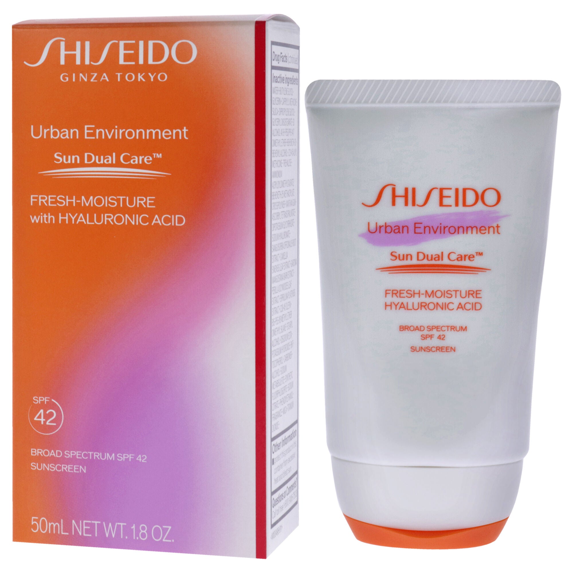 Urban Environment Fresh Moisture Sunscreen Broad-Spectrum SPF 42 by Shiseido for Unisex - 1.8 oz Sunscreen, , alternate image number 7