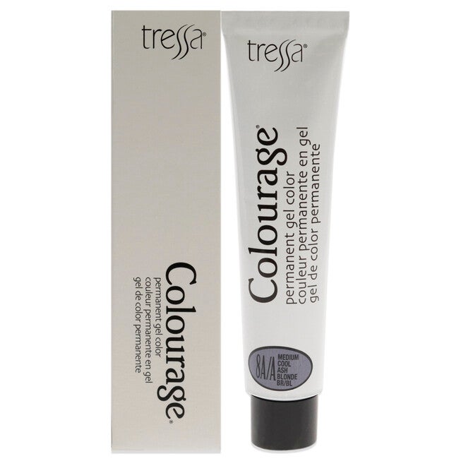Colourage Permanent Gel Color - 8AA Medium Cool Ash Blonde by Tressa for Unisex - 2 oz Hair Color, See Description, hi-res image number 0