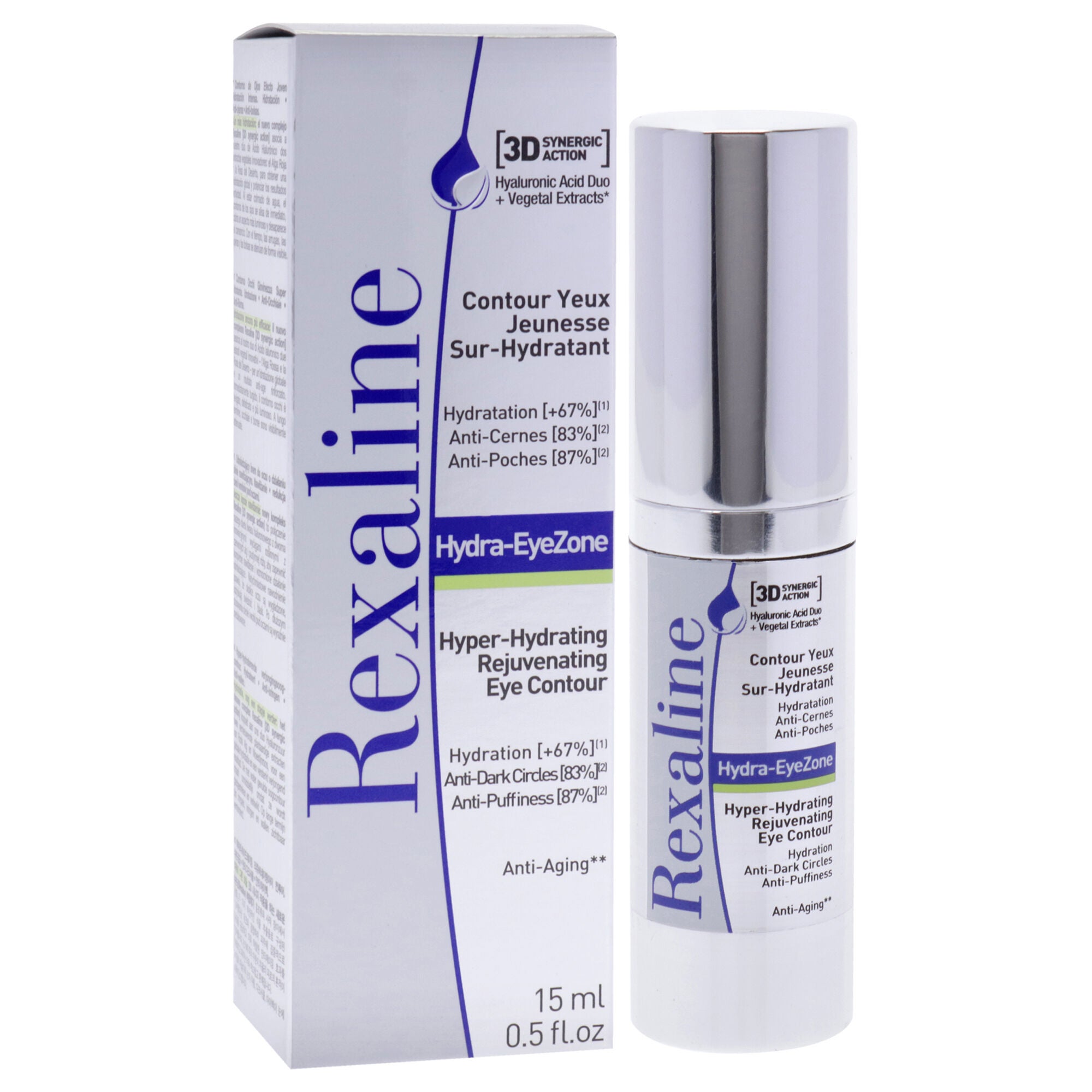 Hydra-EyeZone Hyper Hydrating Rejuvenating Eye Contour by Rexaline for Women - 0.5 oz Treatment, See Description, alternate image number 2