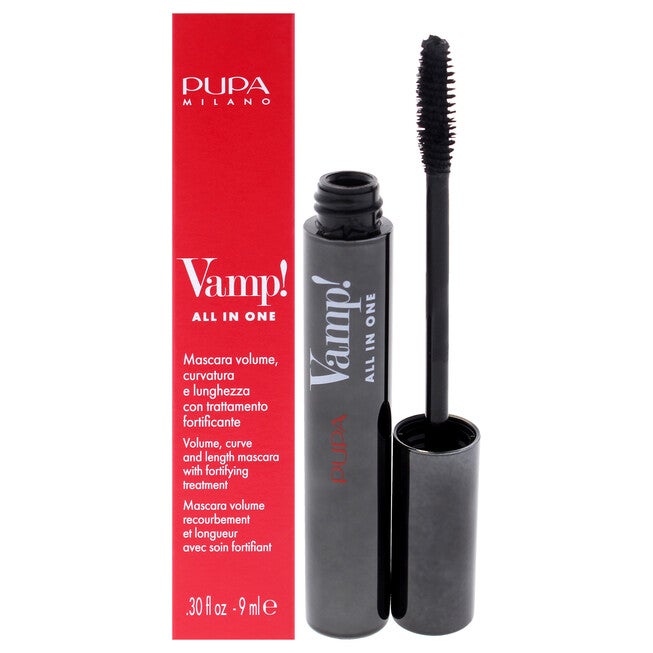 Vamp! All In One Mascara - 101 Extra Black by Pupa Milano for Women - 0.30 oz Mascara, See Description, hi-res image number 0