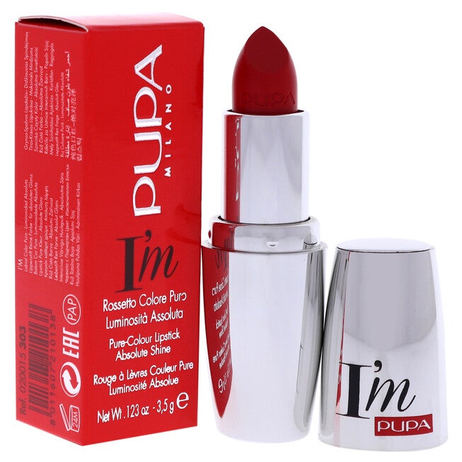 I Am Pure-Colour Lipstick - 303 Flamboyant Orange by Pupa Milano for Women - 0.123 oz Lipstick, See Description, alternate image number 1