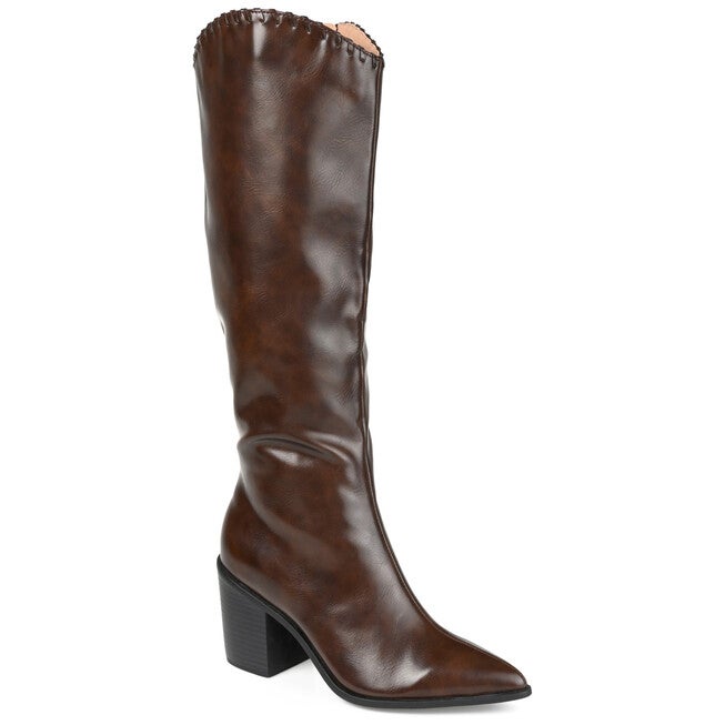 Women's Tru Comfort Foam Medium and Wide Width Extra Wide Calf Daria Boot, Brown, hi-res image number 0