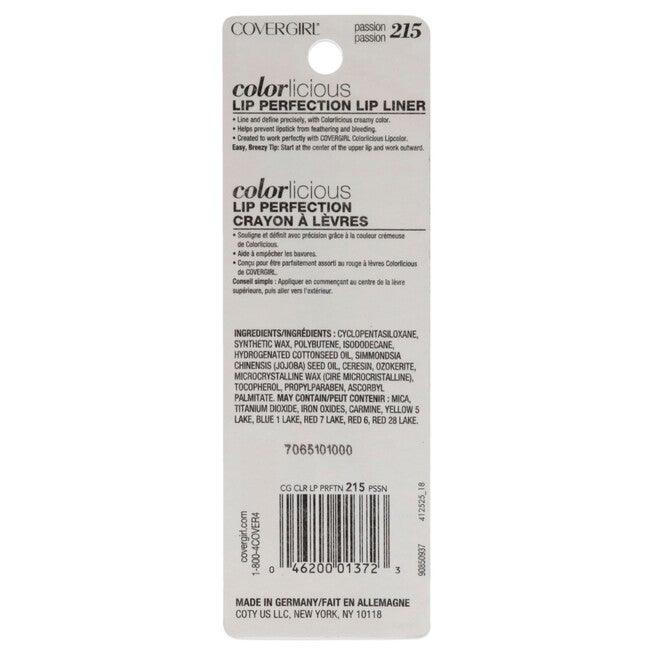 Colorlicious Lip Perfection - Passion by CoverGirl for Women - 0.04 oz Lip Liner, , alternate image number 4