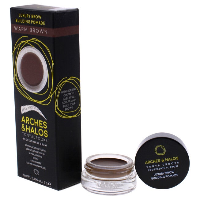 Luxury Brow Buiding Pomade - Warm Brown by Arches and Halos for Women - 0.106 oz Pomade, See Description, alternate image number 3