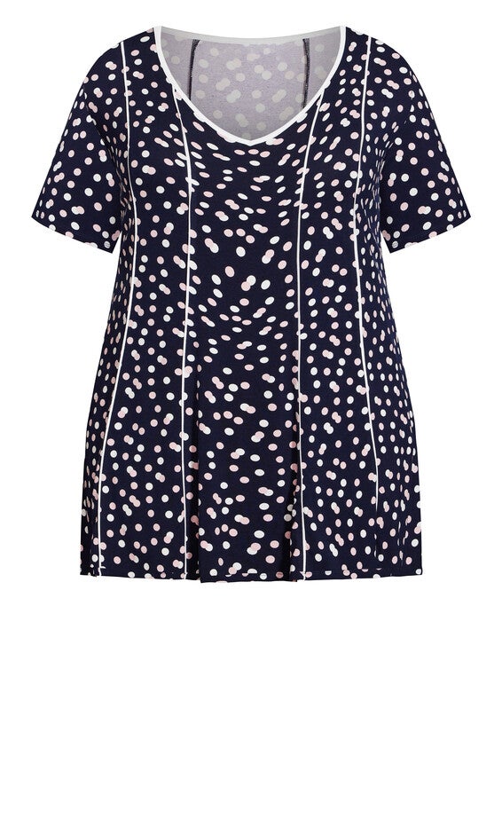Panel Print Tunic - mono spot, , alternate image number 4