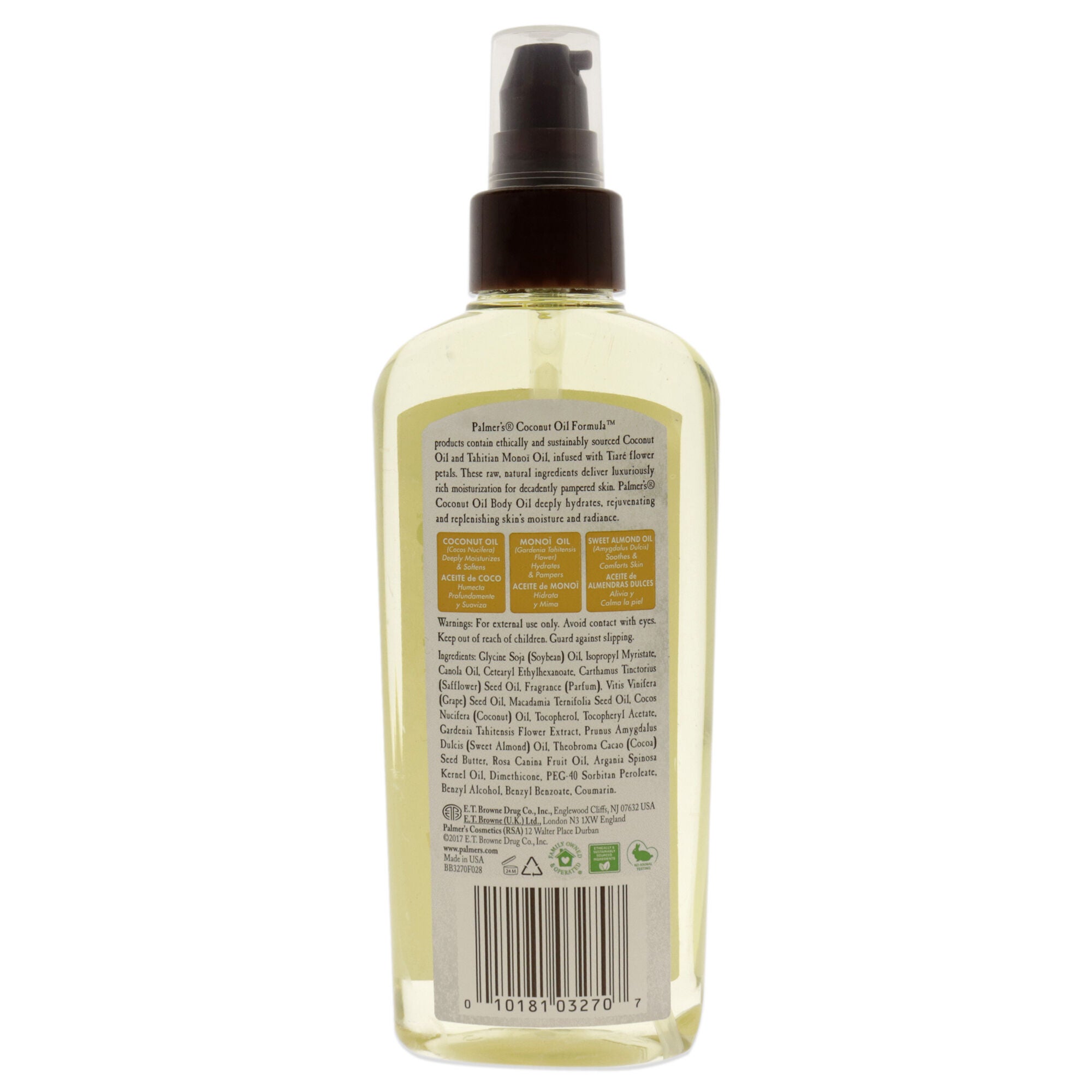 Coconut Oil Body Oil by Palmers for Unisex - 5.1 oz Body Oil, See Description, alternate image number 2