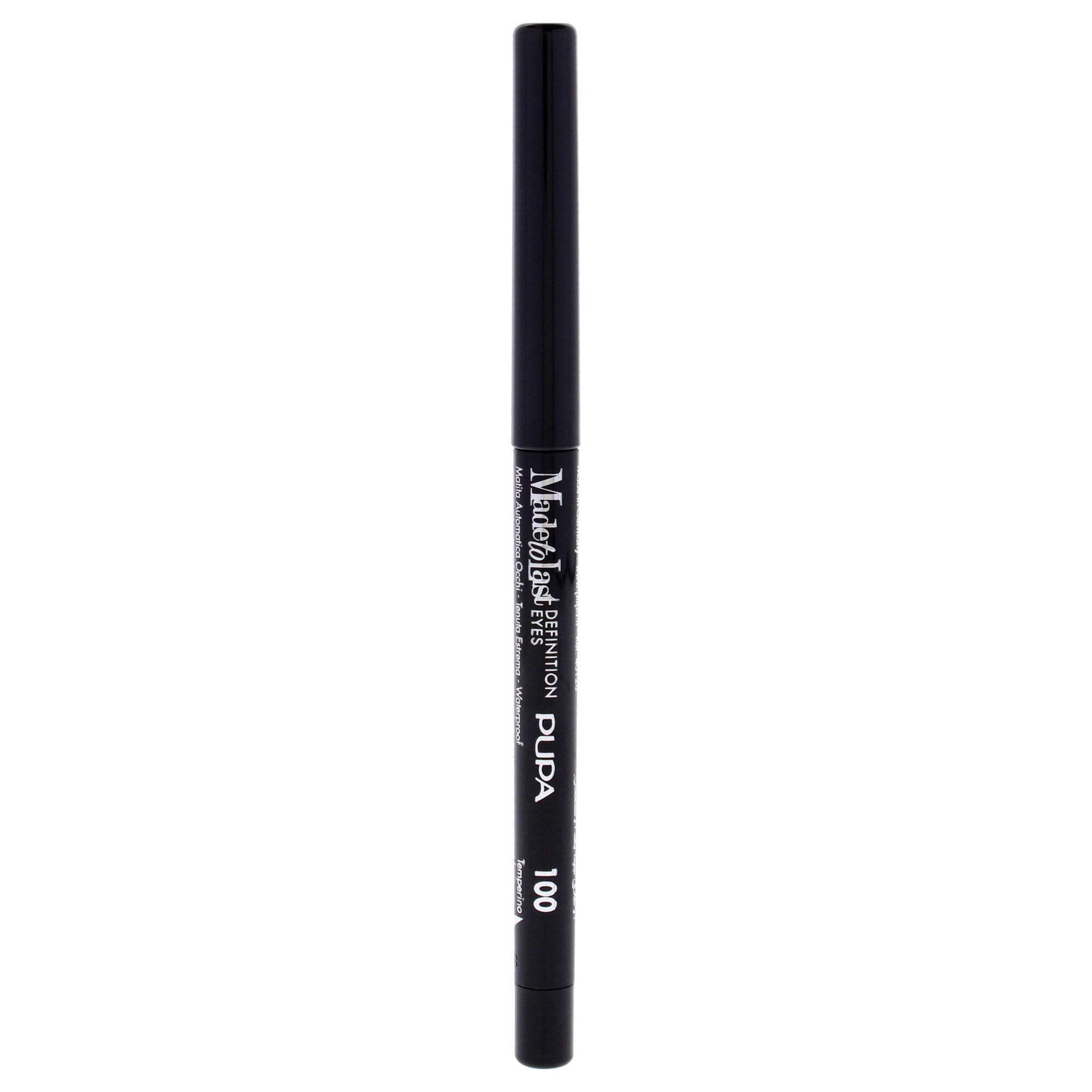 Made To Last Definition Eyes - 100 Deep Black by Pupa Milano for Women - 0.012 oz Eye Pencil, See Description, hi-res image number 0