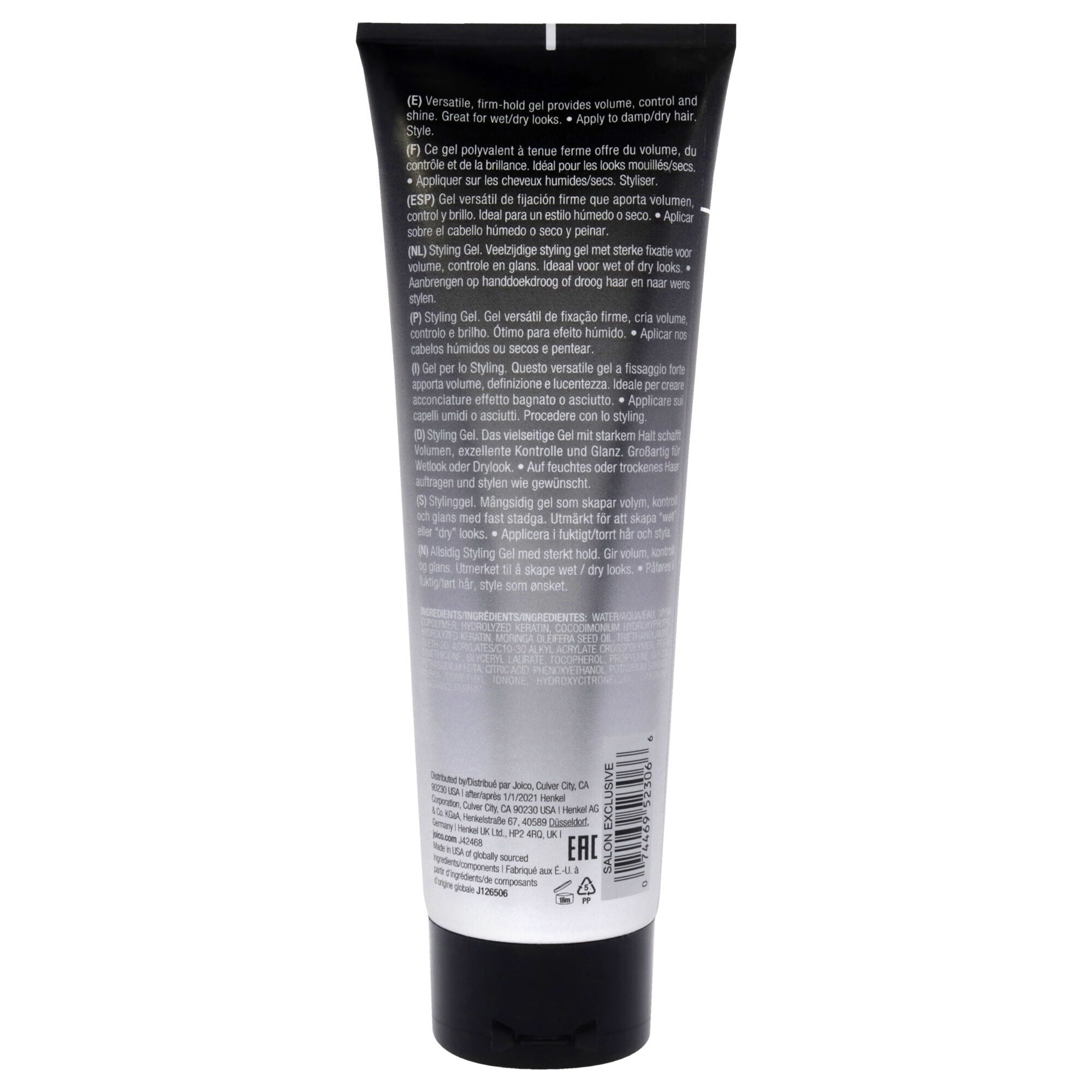 Joigel Firm Styling Gel by Joico for Unisex - 8.5 oz Gel, , alternate image number 4