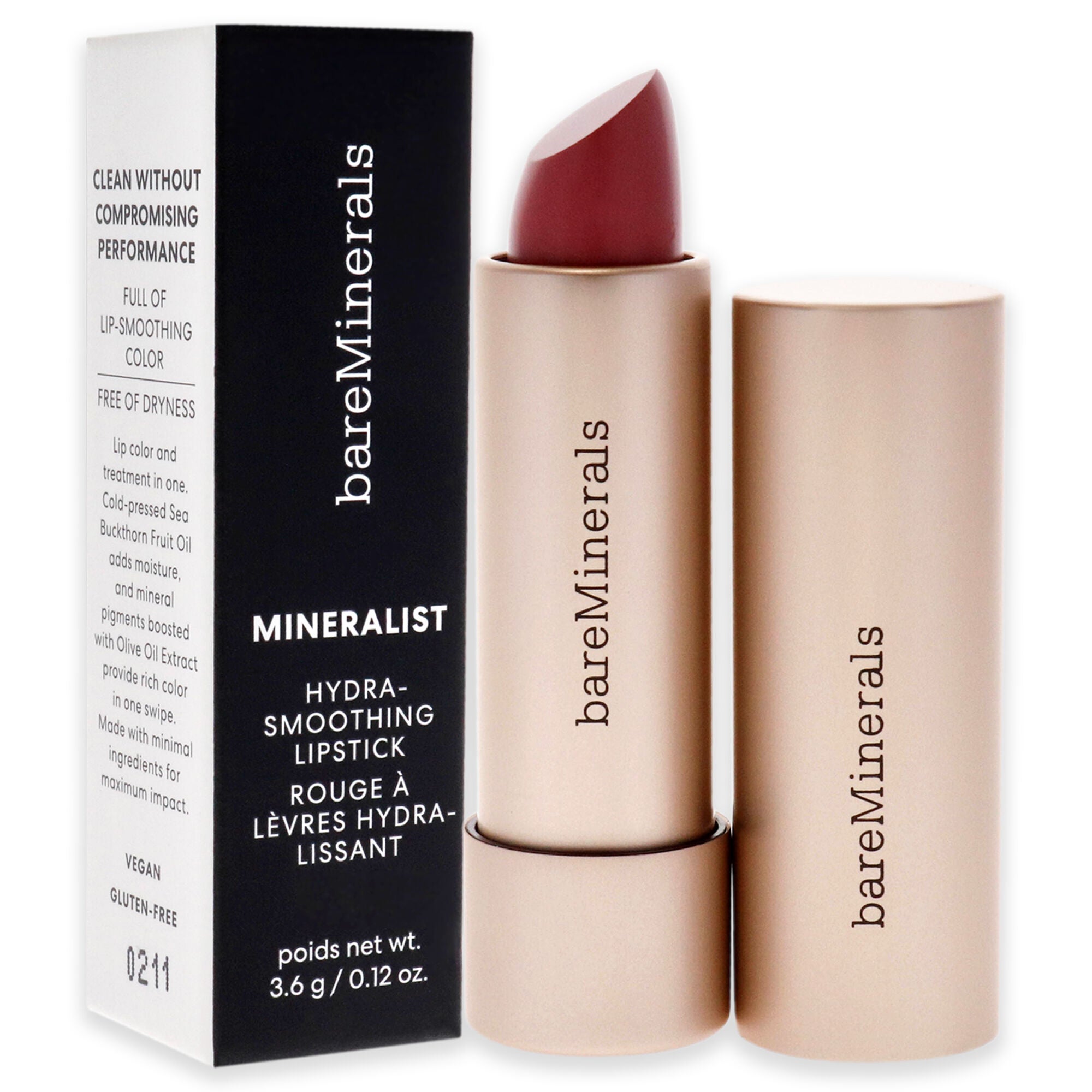 Mineralist Hydra-Smoothing Lipstick - Honesty by bareMinerals for Women - 0.12 oz Lipstick, , alternate image number 7