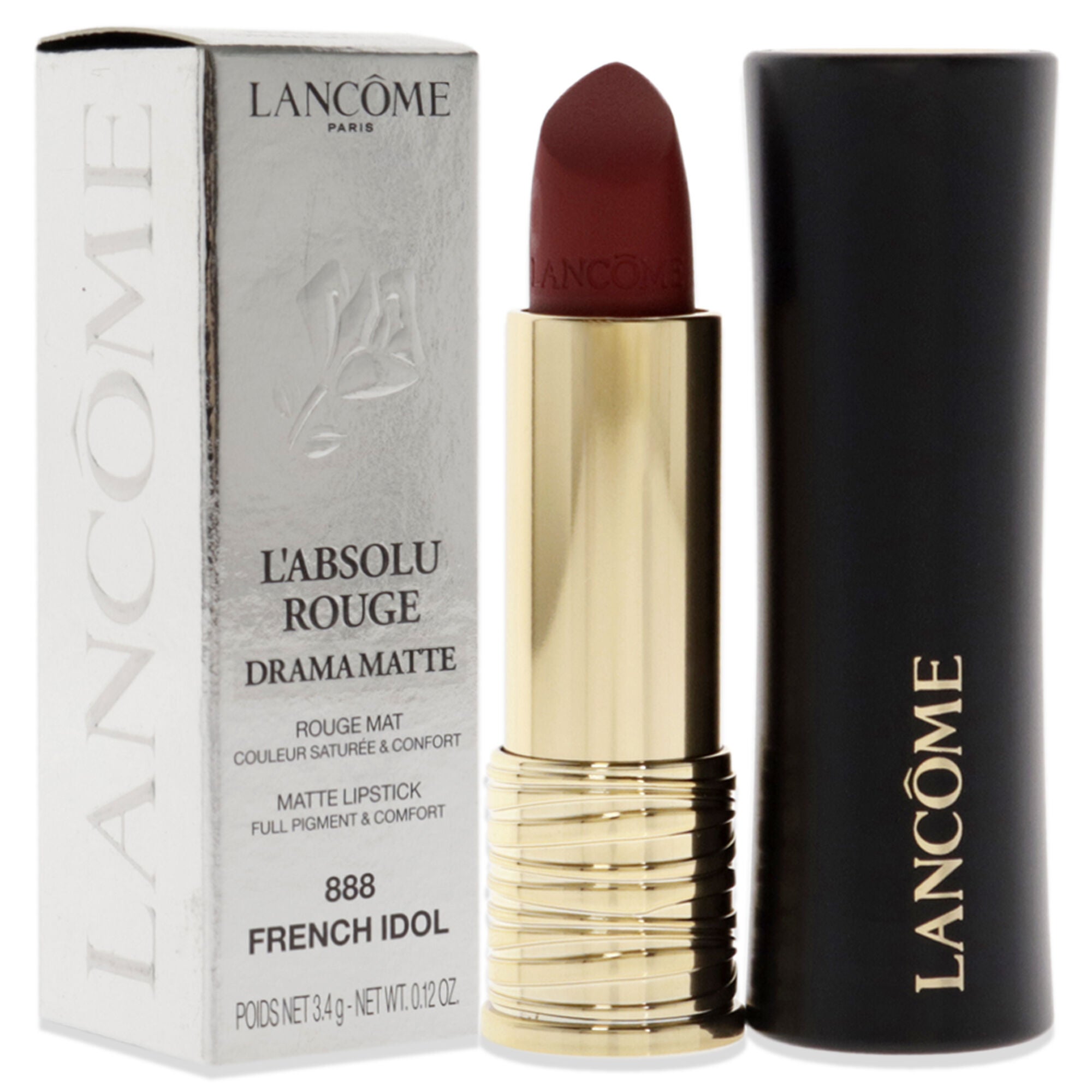 LAbsolu Rouge Drama Matte - 888 French Idol by Lancome for Women - 0.12 oz Lipstick, , alternate image number 7