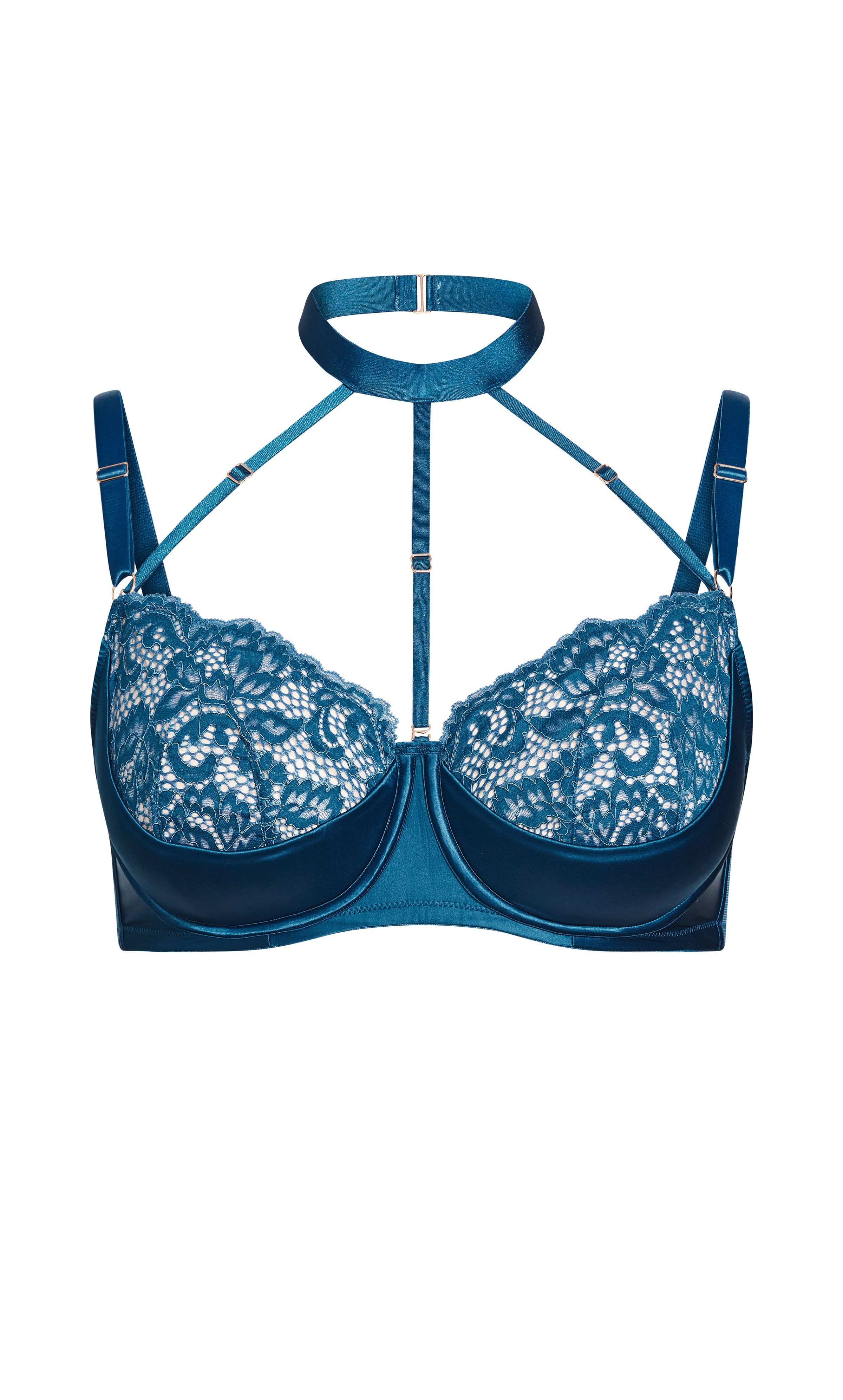 Hollie Underwire Demi Bra - poseidon, , alternate image number 2