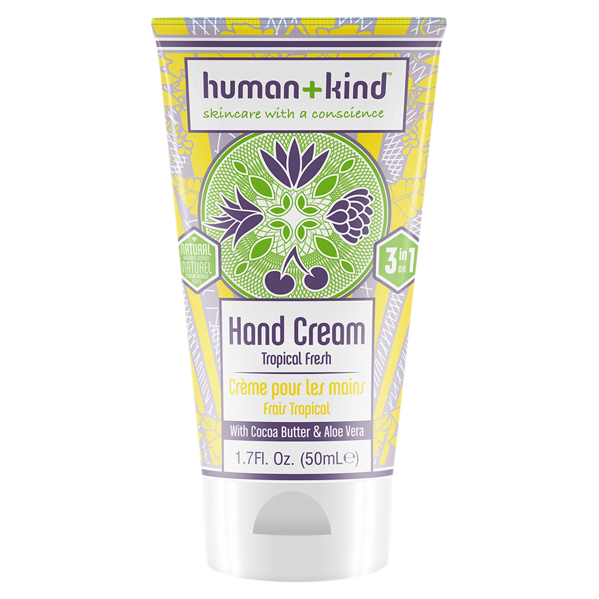 Hand Cream - Tropical Fresh by Human+Kind for Unisex - 1.7 oz Cream, See Description, alternate image number 2