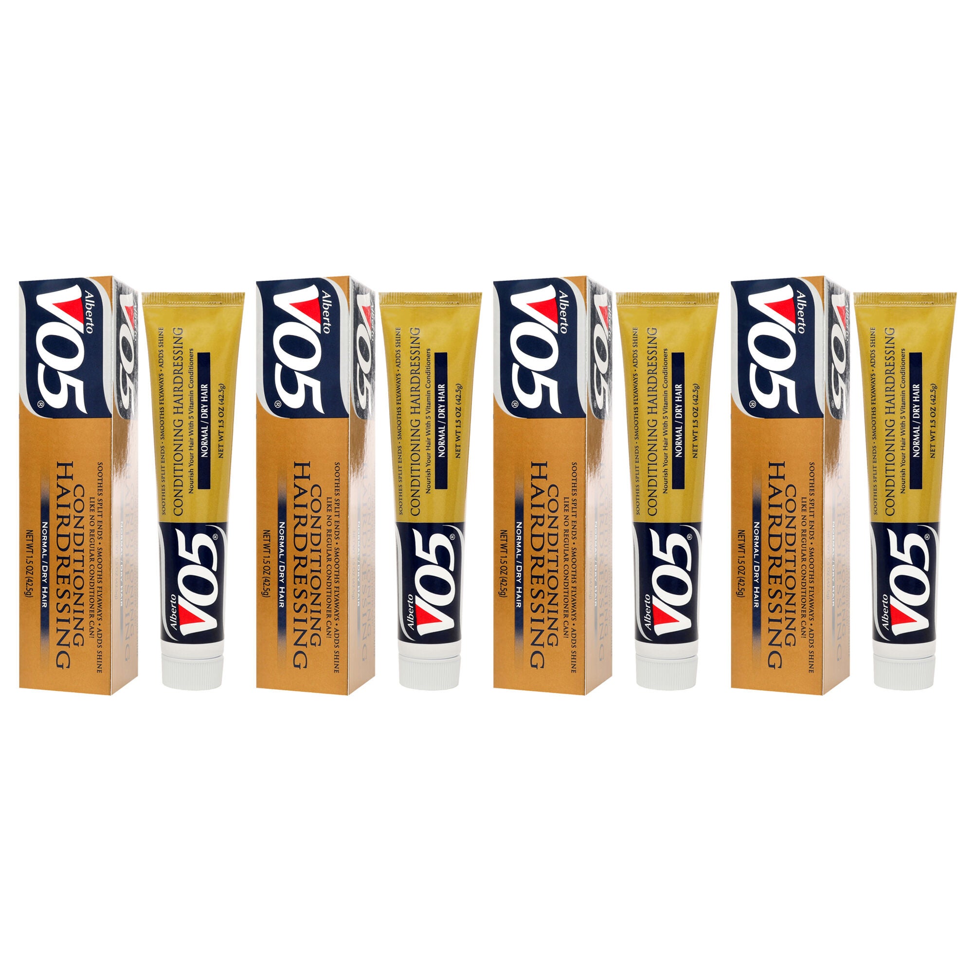 Conditioning Hairdressing - Normal to Dry Hair by Alberto VO5 for Unisex - 1.5 oz Conditioner - Pack of 4, White, alternate image number 3