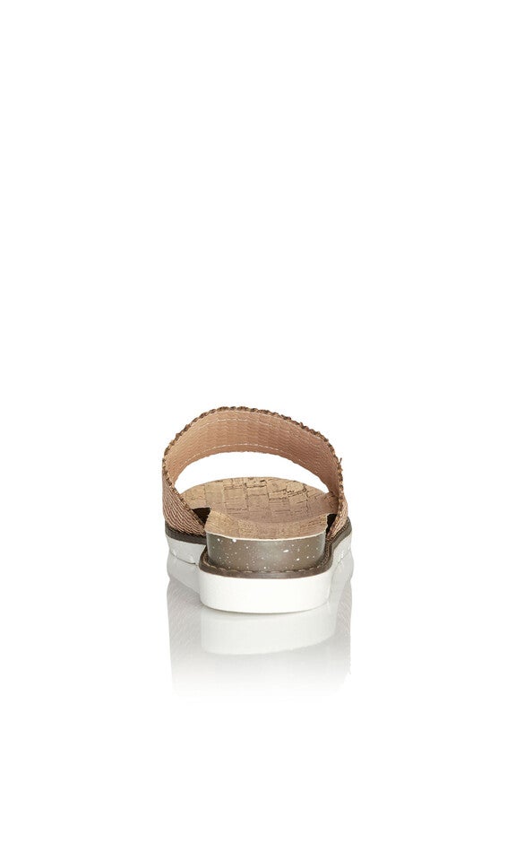 WIDE FIT Fiona Slip On Sandal - tan, , alternate image number 2