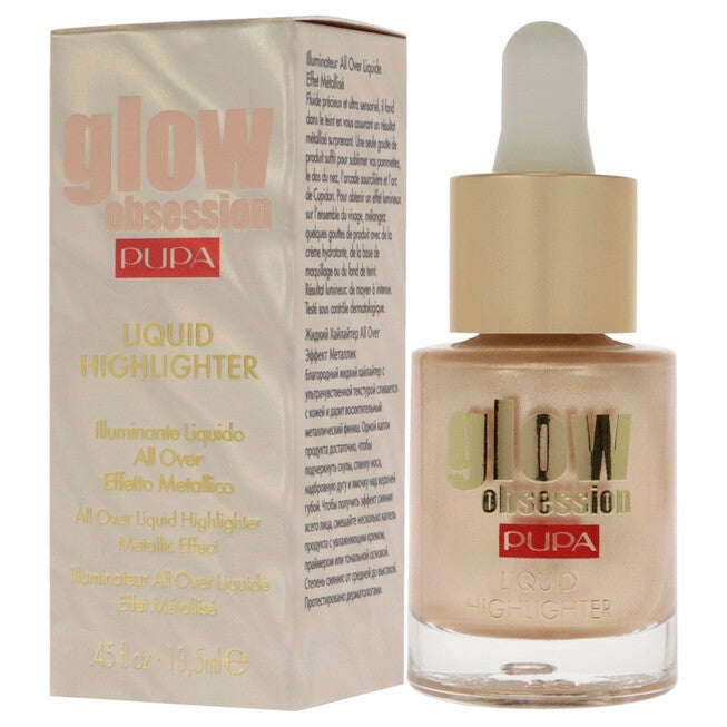 Glow Obession Liquid Highlighter - 002 Moon Light by Pupa Milano for Women - 0.45 oz Highlighter, See Description, alternate image number 2