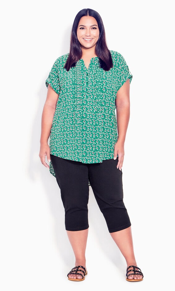 Butter Denim Pull On Jean Black - crop, Black, hi-res image number 0