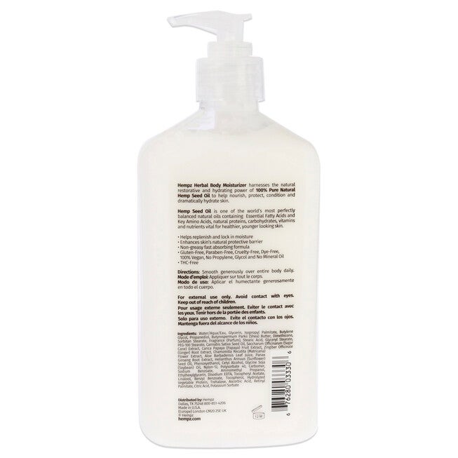 Sugarcane and Papaya Herbal Body by Hempz for Unisex - 17 oz Moisturizer, , alternate image number 5