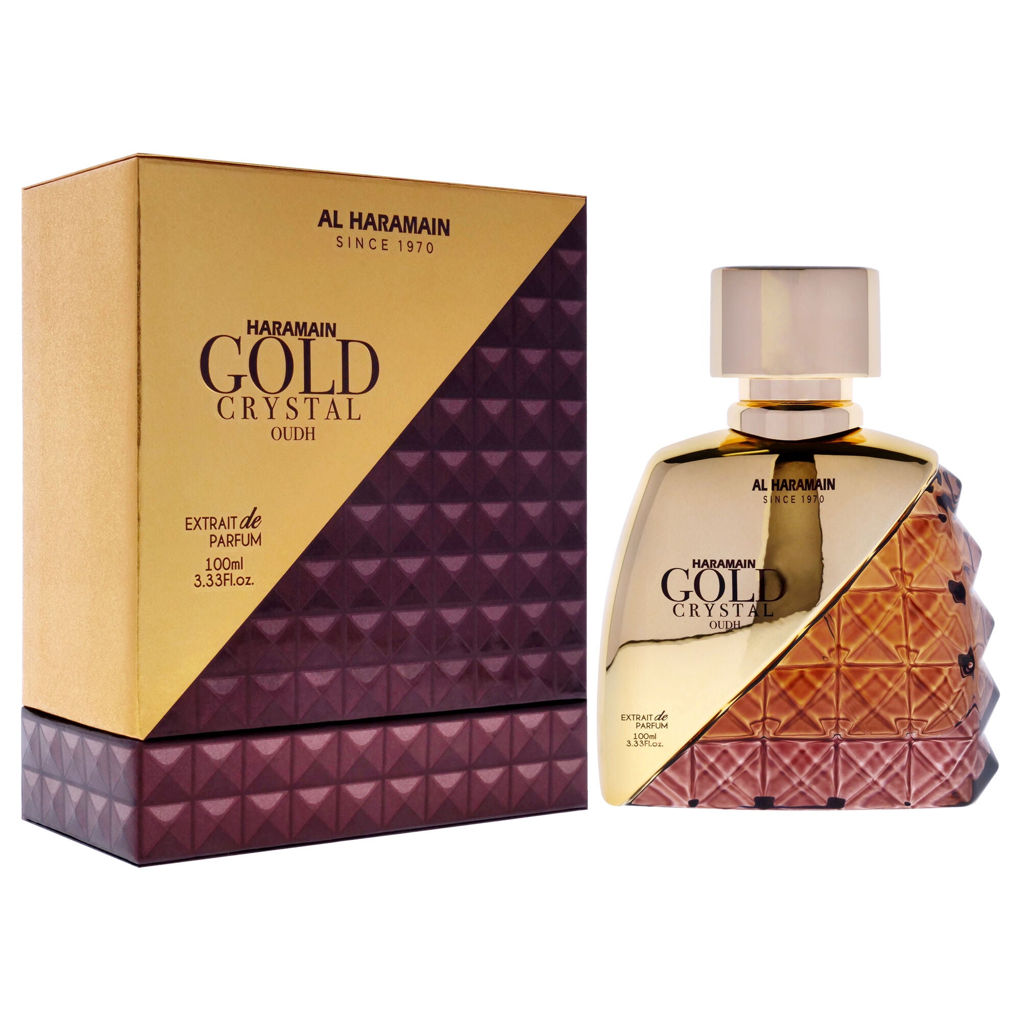 Gold Crystal Oudh by Al Haramain for Men - 3.33 oz EDP Spray, See Description, alternate image number 1