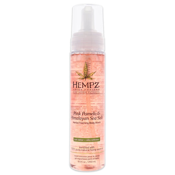 Fresh Fusions Pink Pomelo and Himalayan Sea Salt Herbal Foaming Body Wash by Hempz for Unisex - 8.5 oz Body Wash, , alternate image number null