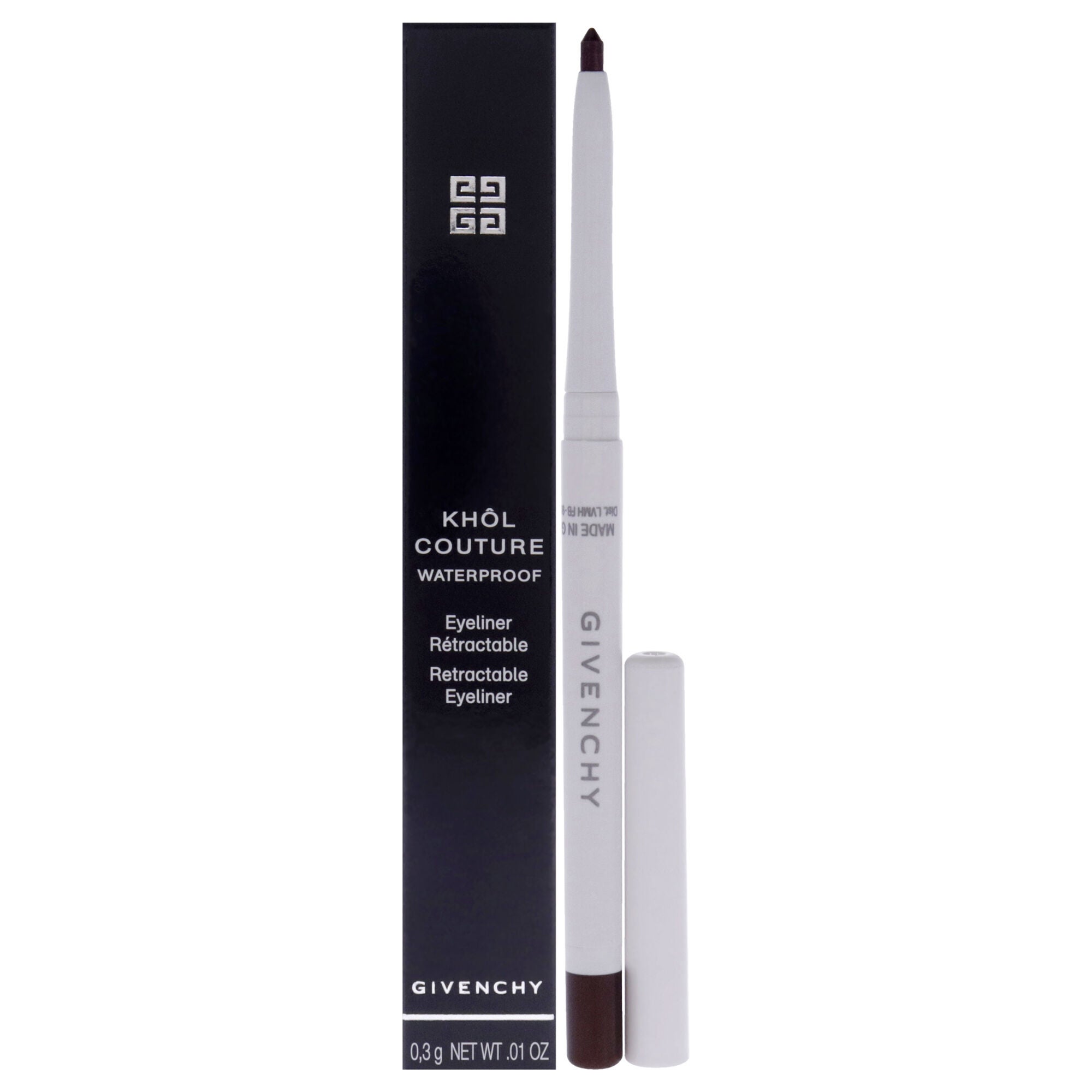 Khol Couture Waterproof Retractable Eyeliner - 02 Chestnut by Givenchy for Women - 0.01 oz Eyeliner, See Description, hi-res image number 0