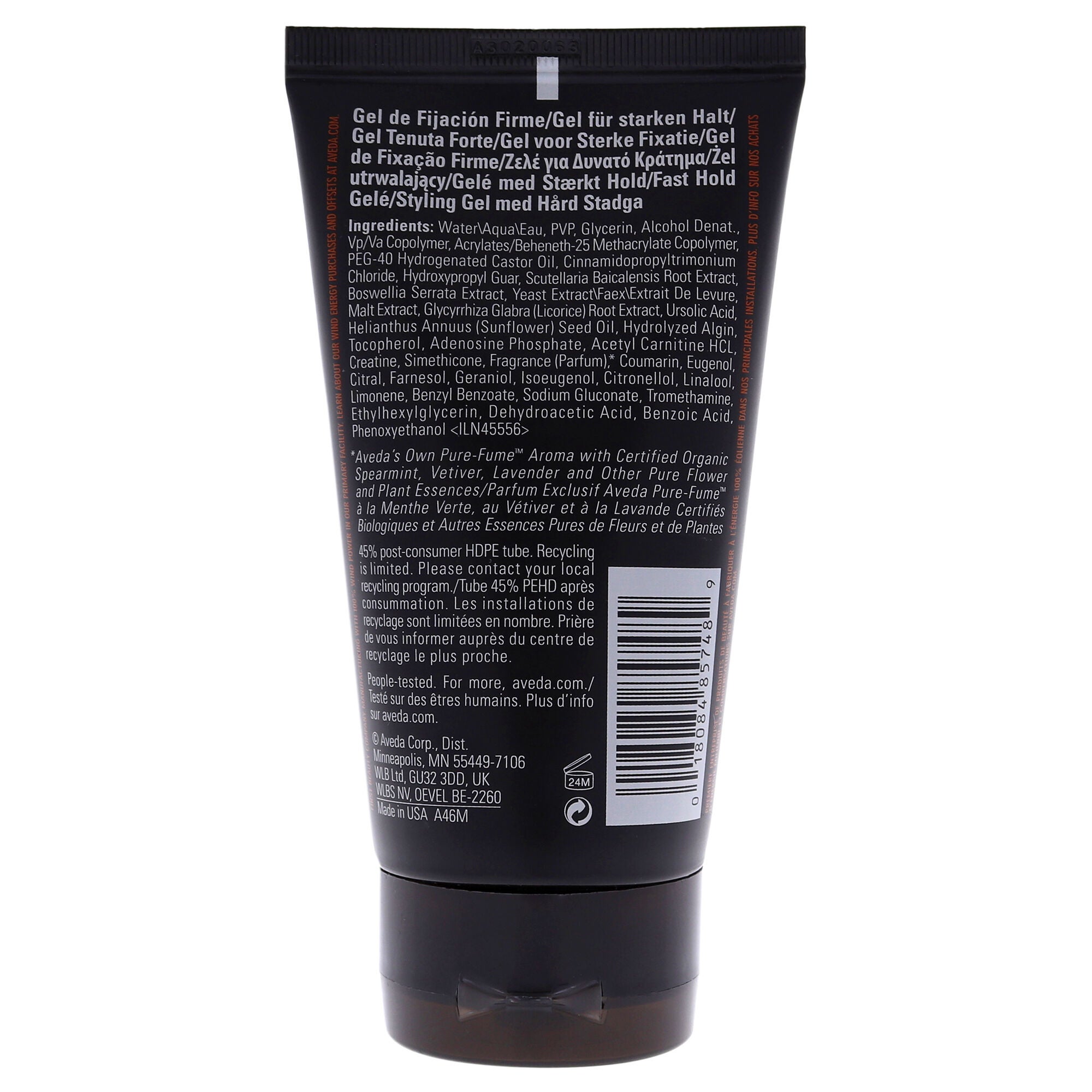 Men Pure-Formance Firm Hold Gel by Aveda for Men - 5 oz Gel, See Description, alternate image number 2