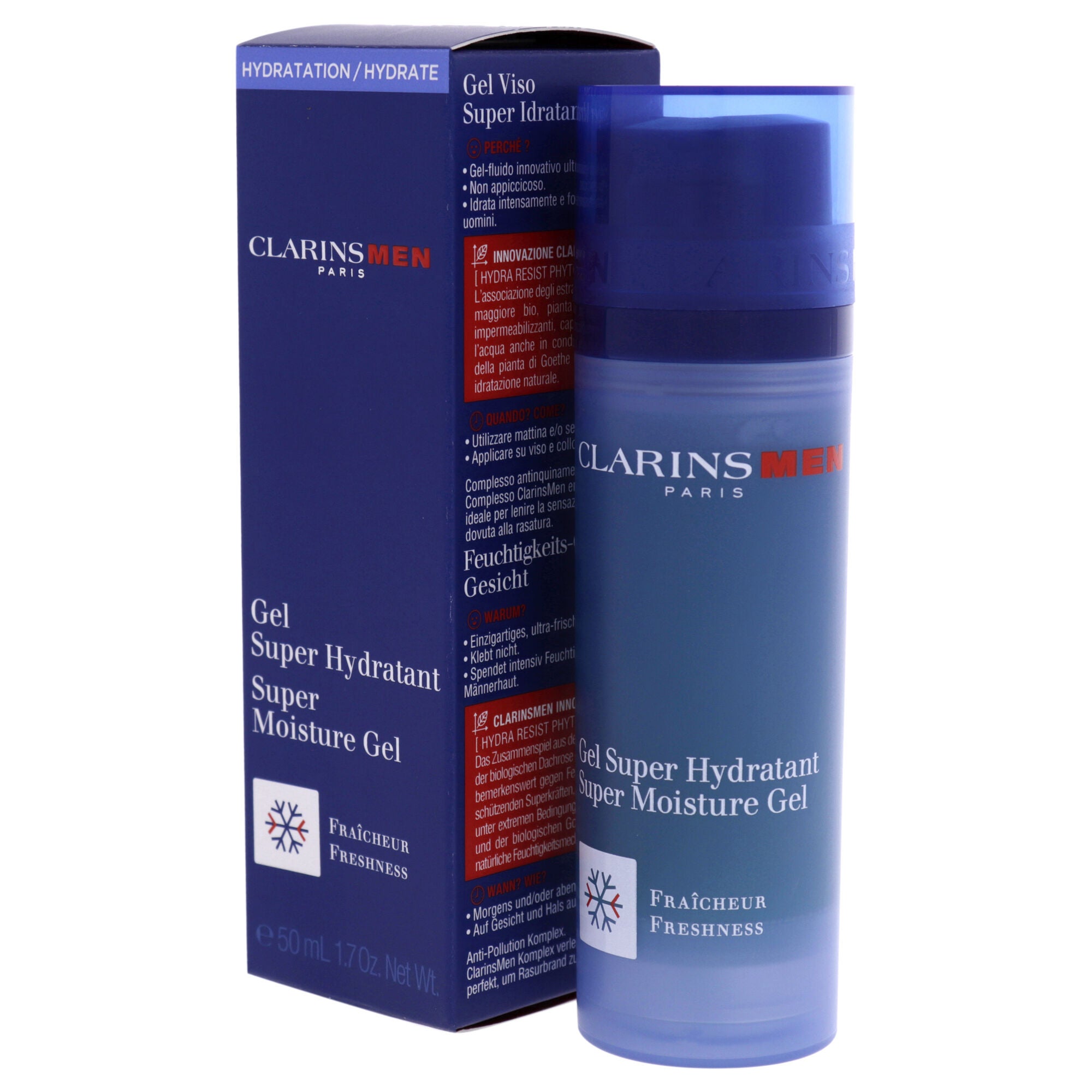 Men Super Moisture Gel by Clarins for Men - 1.7 oz Gel, See Description, alternate image number 3
