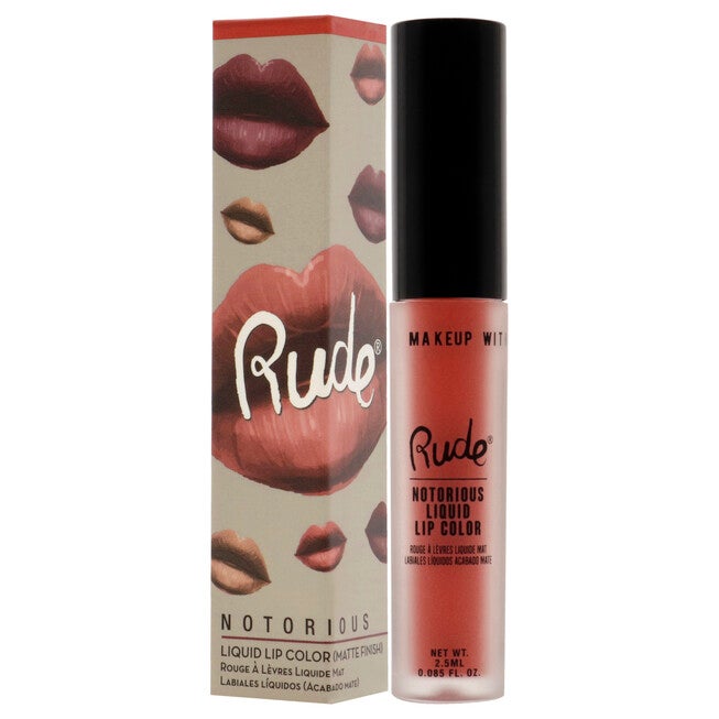 Notorious Rich Long Liquid Lip Color - Atomic Anger by Rude Cosmetics for Women - 0.1 oz Lip Color, See Description, alternate image number 3
