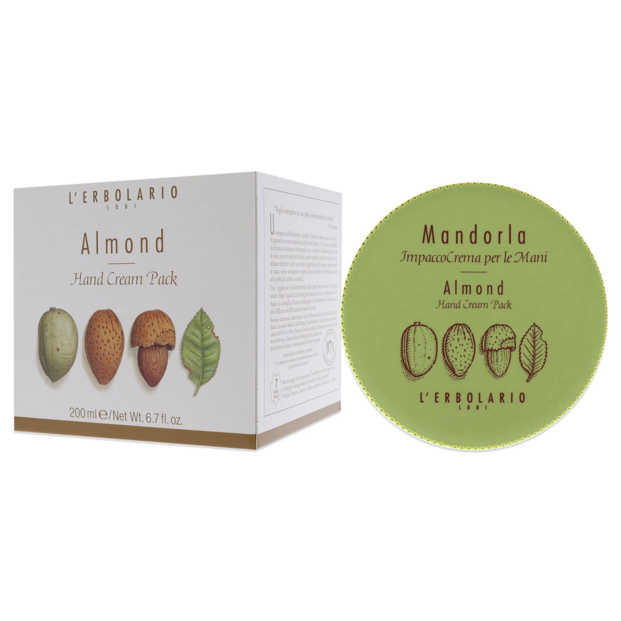 Almond Hand Cream by Lerbolario for Women - 6.7 oz Cream, , alternate image number 7