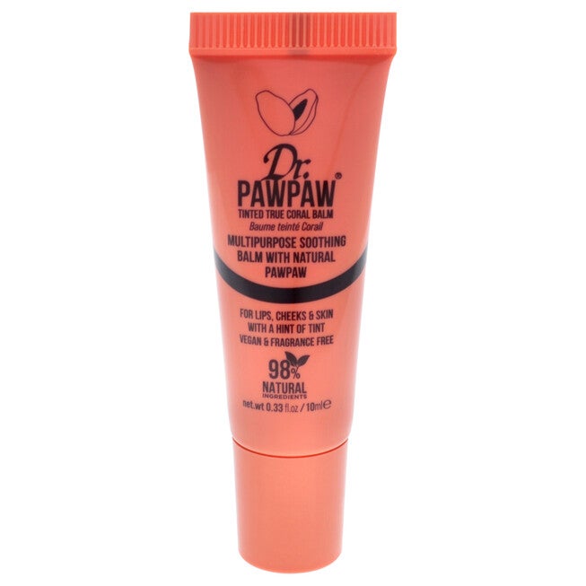 Multipurpose Soothing Tinted Balm - True Coral by Dr. PawPaw for Women - 0.33 oz Makeup, See Description, alternate image number 3