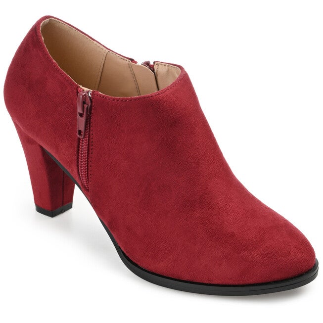 Women's Comfort Medium and Wide Width Sanzi Bootie, Wine, hi-res image number 0