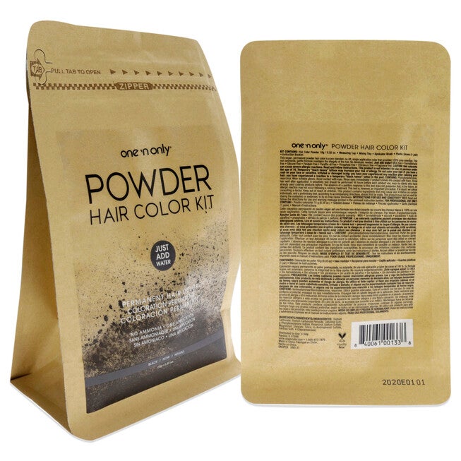 Powder Hair Color Kit - Black by One n Only for Unisex - 0.35 oz Hair Color, See Description, alternate image number 1