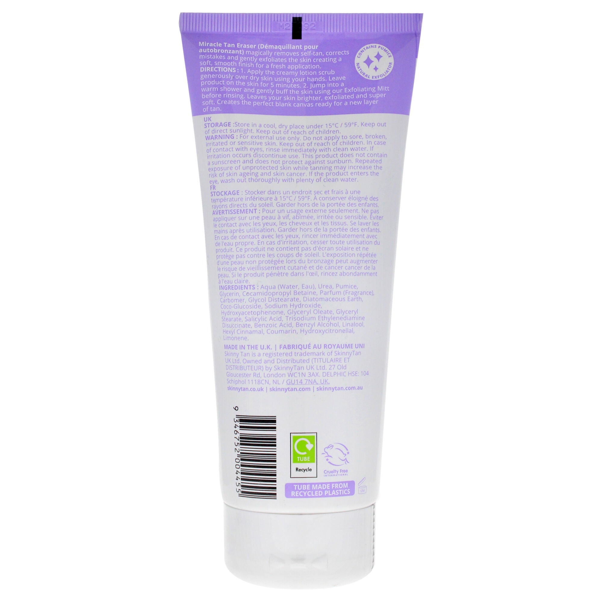 Miracle Tan Eraser by Skinny Tan for Women - 7.03 oz Cream, See Description, alternate image number 1