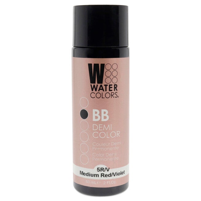 Watercolors BB Demi-Permanent Hair Color - 5RV Medium Red Violet by Tressa for Unisex - 2 oz Hair Color, See Description, hi-res image number 0