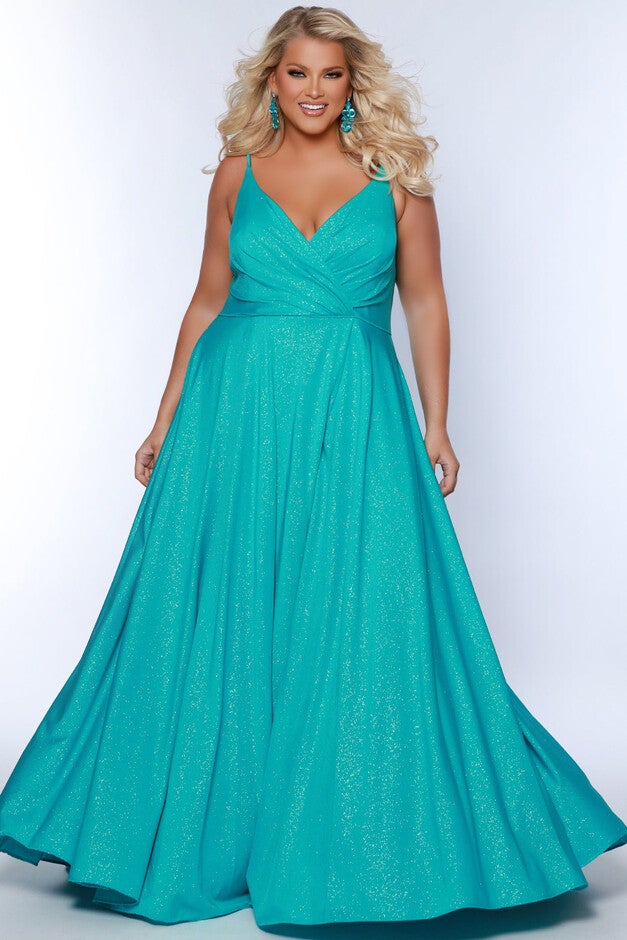 SHINE BRIGHT FORMAL MAXI DRESS, Aqua / Aqua, hi-res image number 0