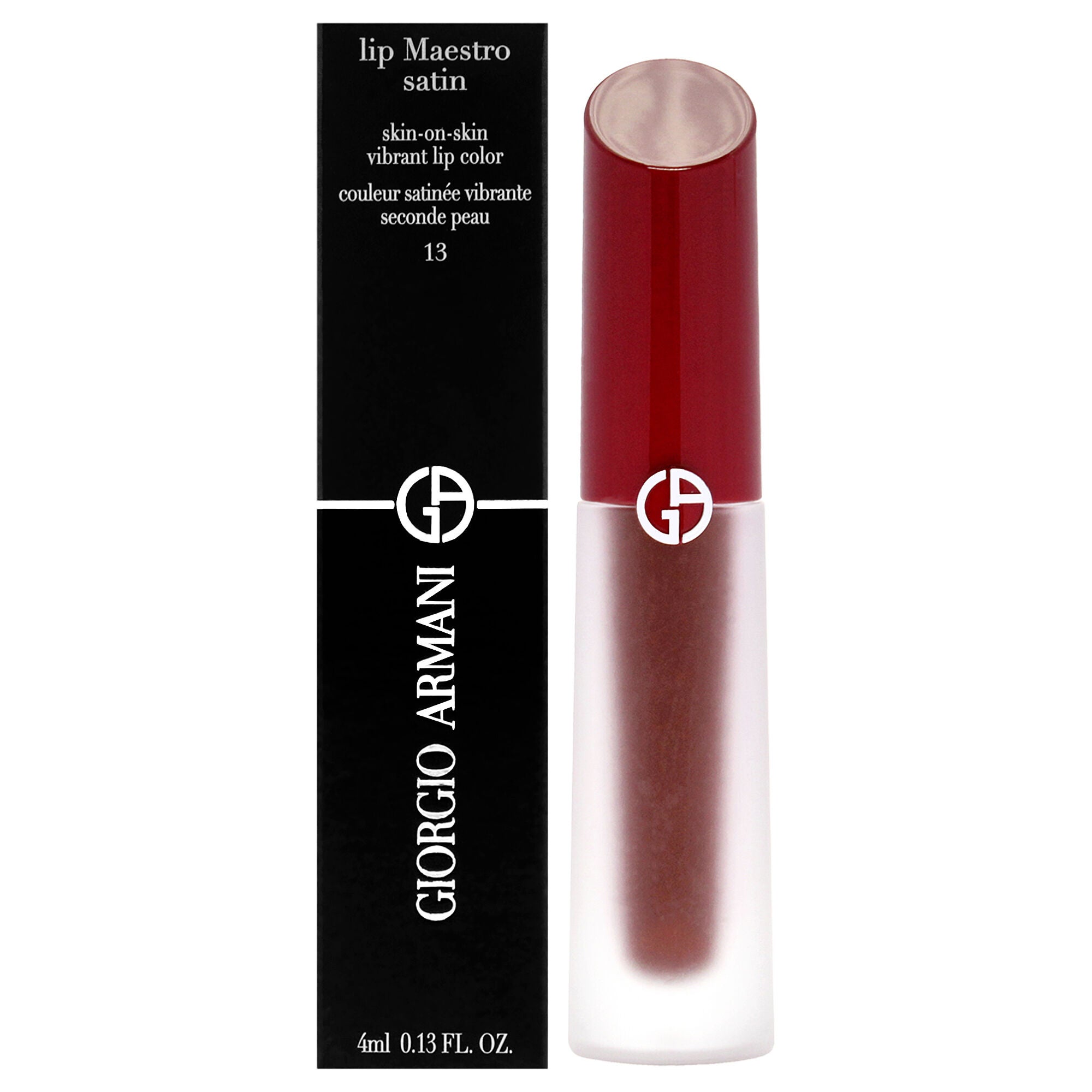 Lip Maestro Satin Lipstick - 13 Gala Night by Giorgio Armani for Women - 0.13 oz Lipstick, See Description, hi-res image number 0
