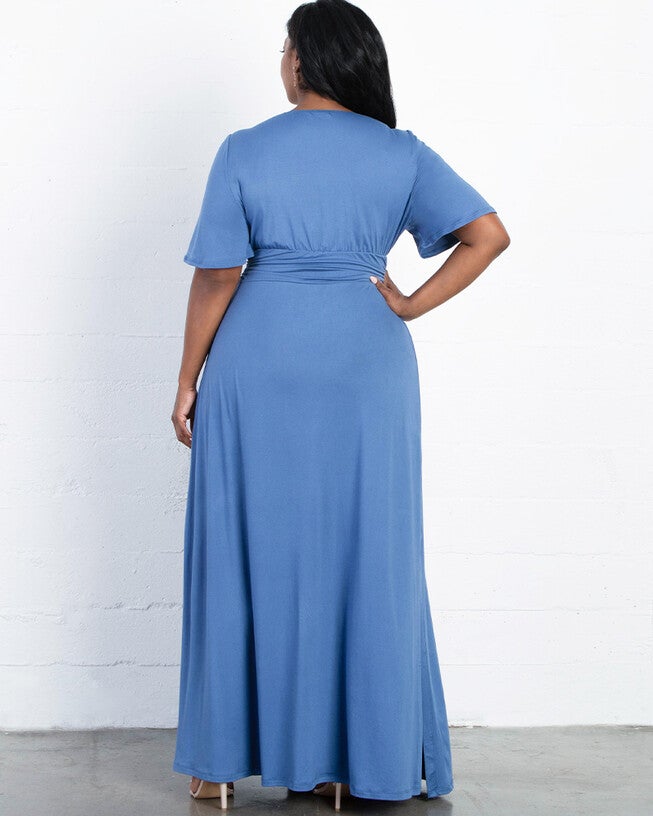 Desert Rain Maxi Dress, Cornflower Blue, alternate image number null