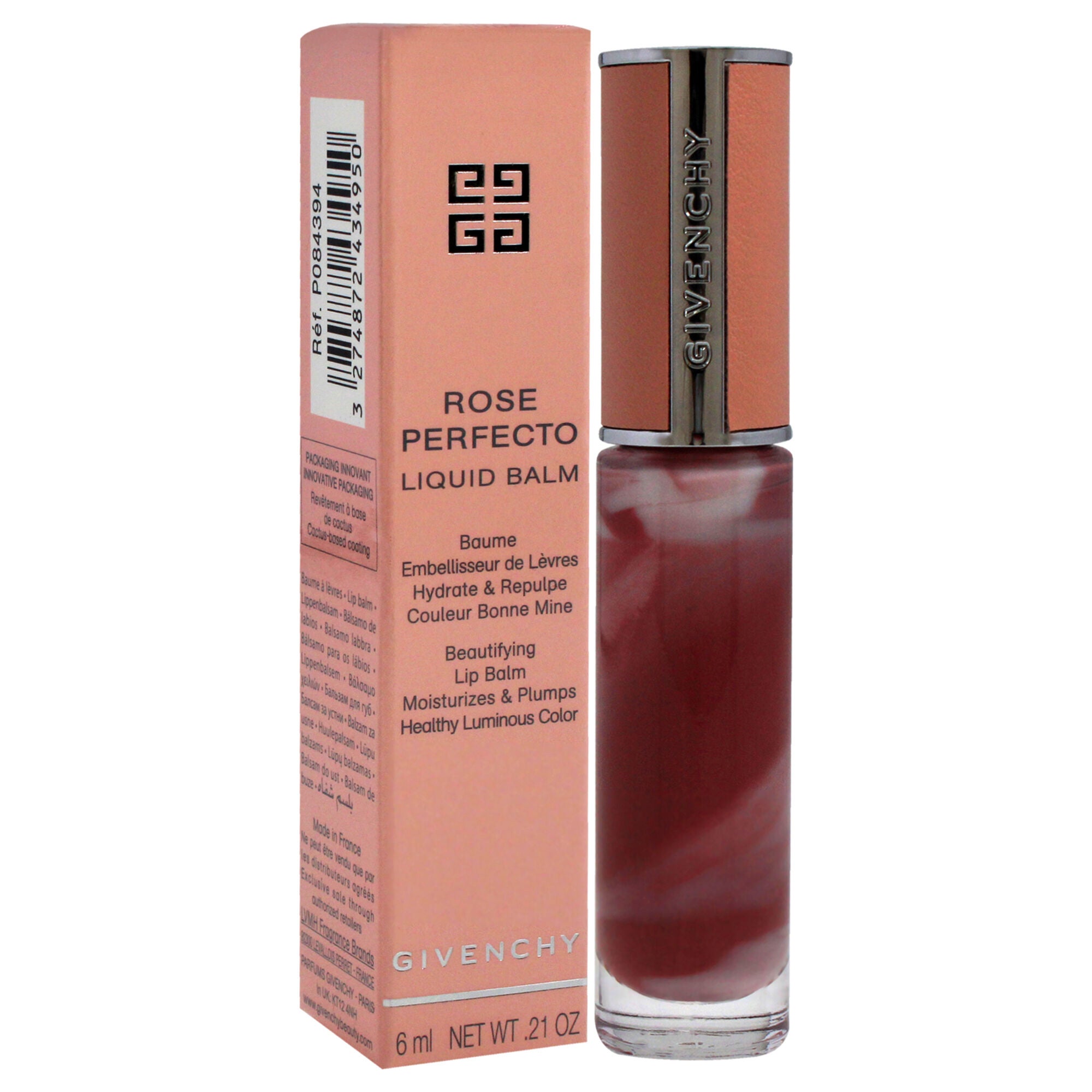 Rose Perfecto Tinted Liquid Lip Balm - 210 Pink Nude by Givenchy for Women - 0.2 oz Lip Balm, See Description, alternate image number 2