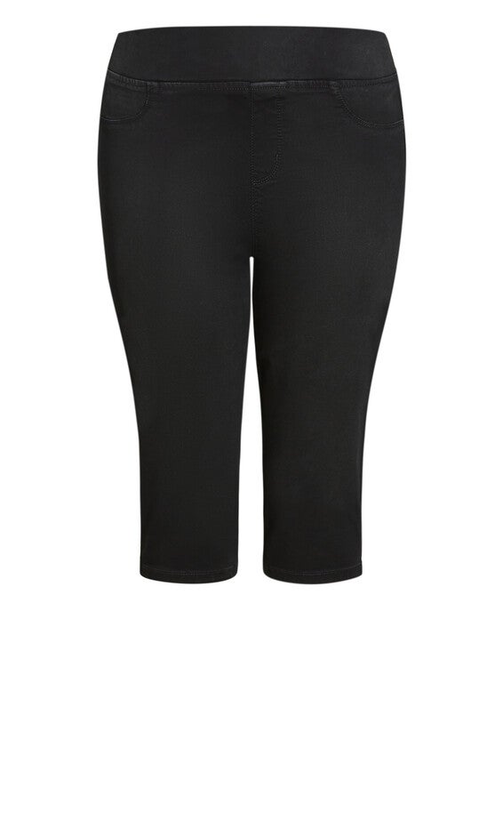 Butter Denim Pull On Jean Black - crop, , alternate image number 5