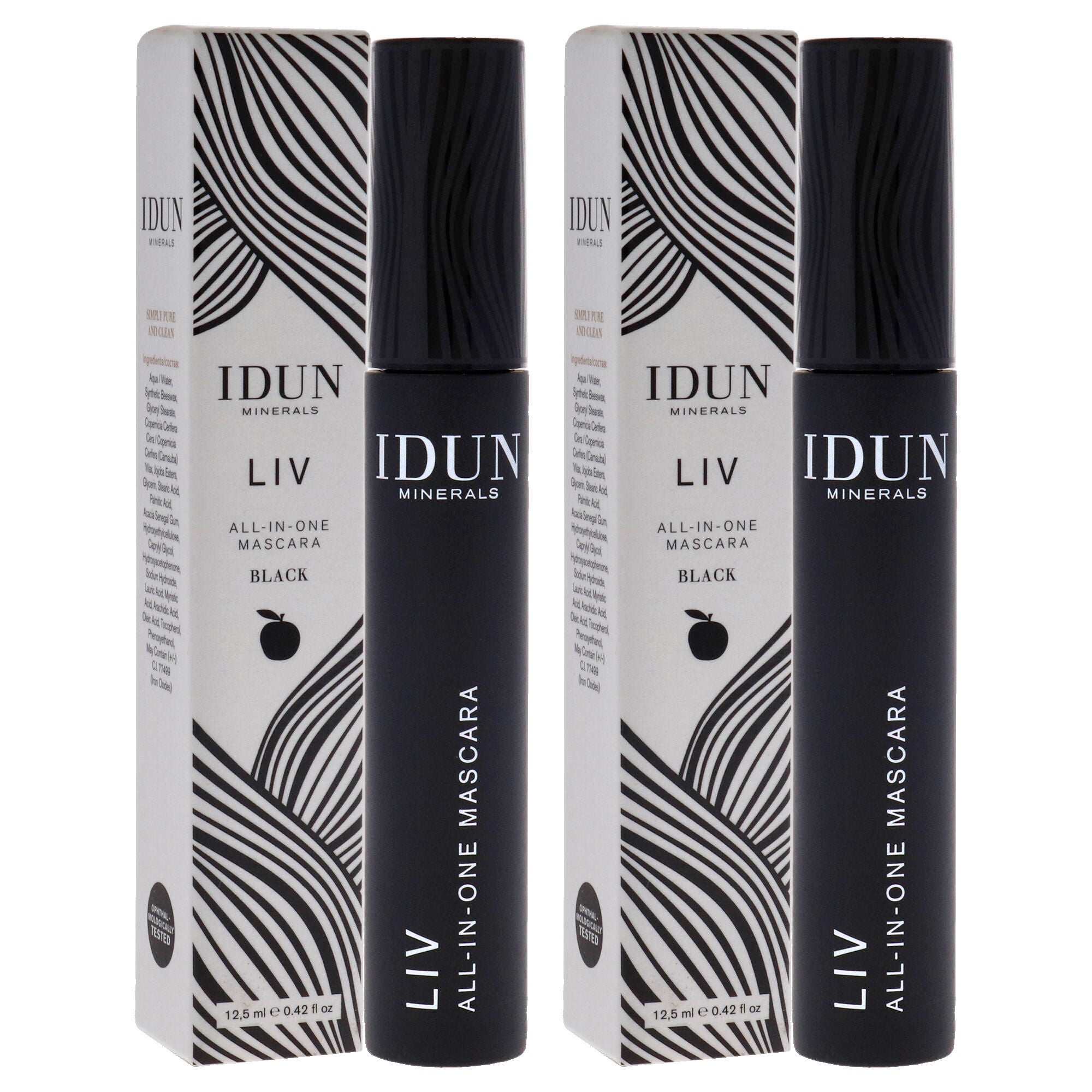 Liv All-in-one Mascara - 014 Black by Idun Minerals for Women - 0.42 oz Mascara - Pack of 2, , alternate image number 6