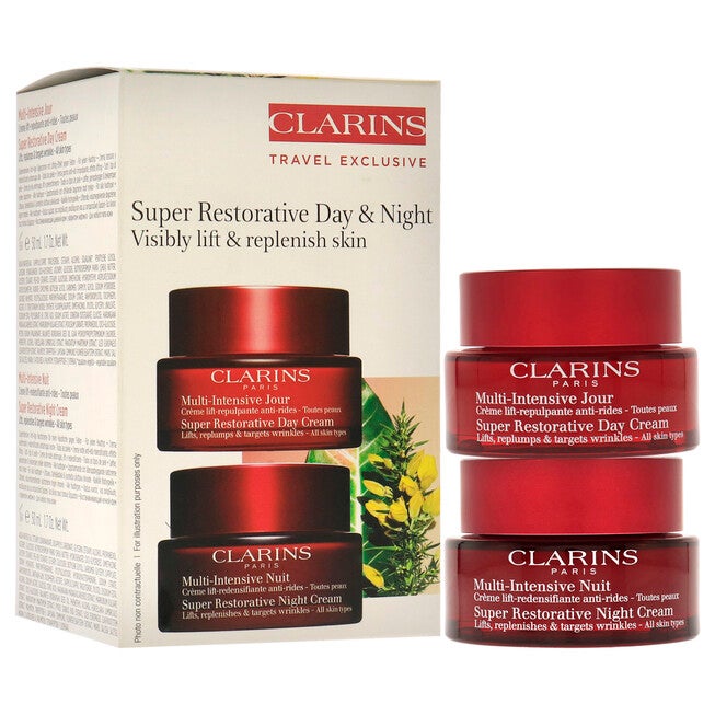 Super Restorative Day and Night Kit by Clarins for Women - 2 Pc 1.7oz Super Restorative Day Cream, 1.7oz Super Restorative Night Cream, , alternate image number 6