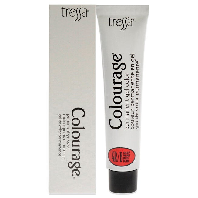 Colourage Permanent Gel Color - 4RB Deep Wine Red by Tressa for Unisex - 2 oz Hair Color, NA, hi-res image number null