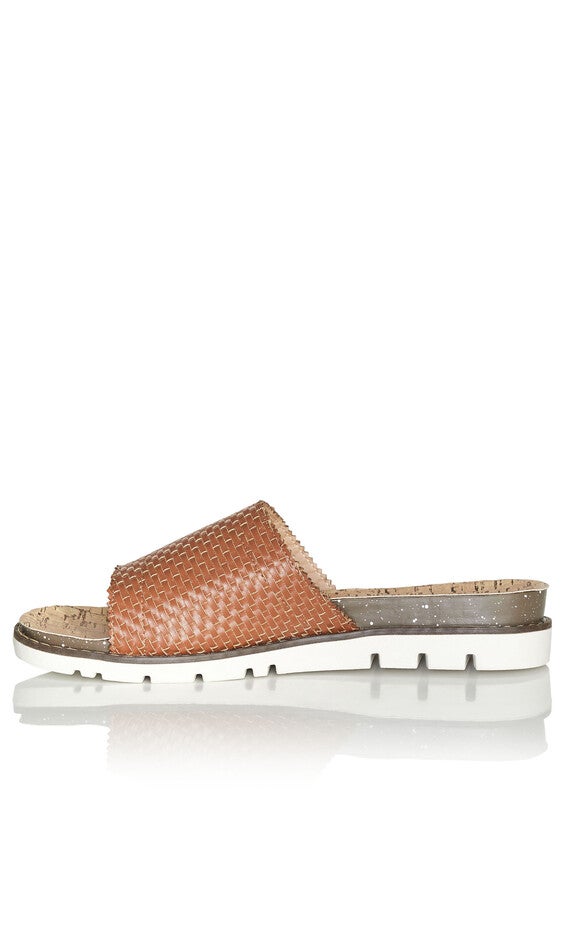 WIDE FIT Fiona Slip On Sandal - tan, , alternate image number 3