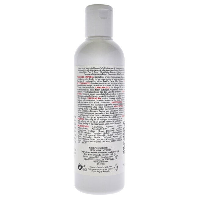 Ultra Facial Toner For All Skin Types by Kiehls for Unisex - 8.4 oz Toner, See Description, alternate image number 2